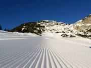 Very well-groomed slopes