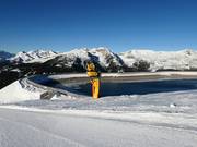 Large snowmaking pond