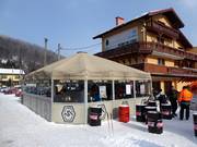 Après-ski & bistro at the valley station of the gondola lift