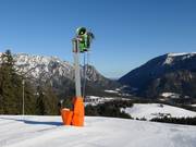 Comprehensive snow-making facilities in the ski resort of Götschen