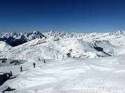 View from the highest point in the ski resort