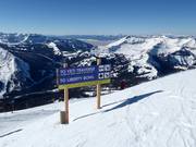 Start of the extremely difficult slopes at Lone Mountain