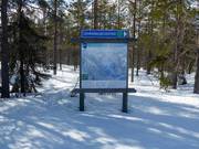 Slope map in the Levi ski resort