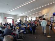 Seating areas at the valley station