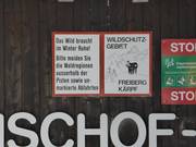 Notice regarding wildlife protection areas