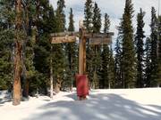 Slope signage in Blue Sky Basin