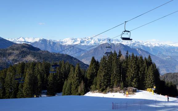 Skiing near Carbonare