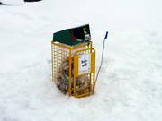 Not to be missed: waste bins at the snowpark