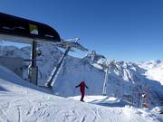 Start of the slope at the Leppleskofelbahn