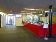 Well-maintained ticket desk area in Blatten