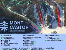 Trail map Mont Castor