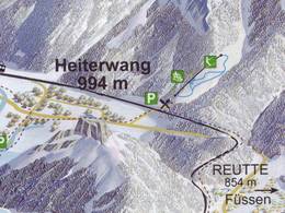 Trail map Karlift – Heiterwang