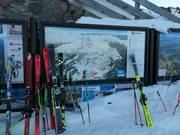 Information board at the mountain station