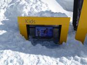 Information for kids at the mountain station of the funicular