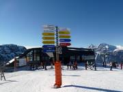 Signage in the ski area