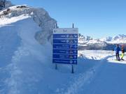 Slope signposting in Cortina d’Ampezzo
