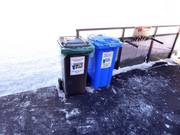 Waste separation in the Alpe Lusia ski area