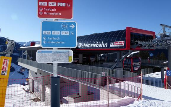 Saalfelden Leogang: orientation within ski resorts – Orientation Saalbach Hinterglemm Leogang Fieberbrunn (Skicircus)