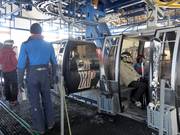 There is always a presence at the gondola lift.