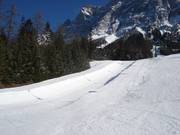 Kids-halfpipe at the Wetterstein lift