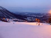 Night skiing resort Rusutsu