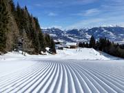 Very well-groomed slopes at Hochstein