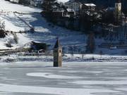 The sunken tower in Lake Reschen