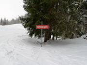 Directional sign to the Steckenberg lift