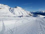 Easy practice slope on Corviglia (Runzöl)