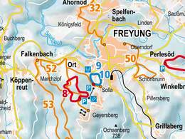 Trail map Solla – Freyung-Geyersberg