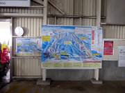 Piste map at the mountain station