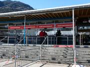 Well-maintained ticket area