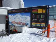 Information board at the Furtschellas middle station