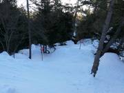 Steep ski route Hinteres Hochmahd from Alpjoch