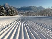 Freshly groomed slope at Jaudenhang