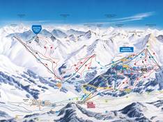 Trail map Nauders am Reschenpass – Bergkastel