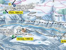 Trail map Tarasp