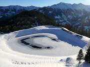 Snowmaking pond in Rauris