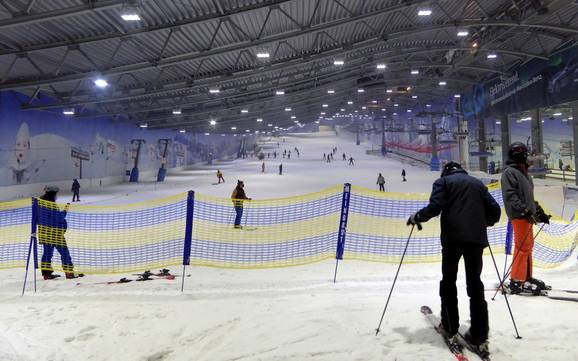 Indoor ski slope in the Central Uplands of Germany (Deutsche Mittelgebirge)