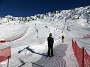 Baby lift in Zürs with an easy slope