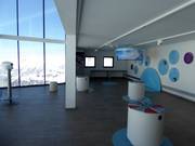 “Gletscher Klima Wetter” (glacier climate weather) exhibition at the mountain station of the gondola lift