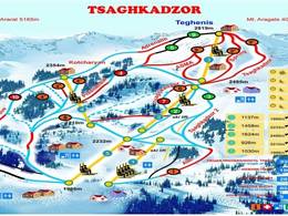 Trail map Tsaghkadzor