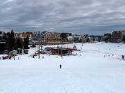 View of the accommodations around the valley station