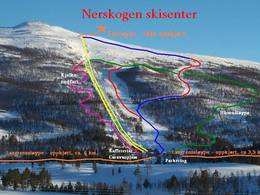 Trail map Nerskogen