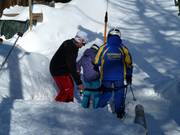 The T-bar lift bar is handed over