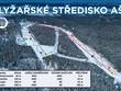 Trail map of the ski resort Aš