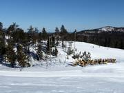 The snow cannons and snow lances are waiting for their next use.
