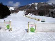 Practice area with conveyor belt of the ski school at West Mountain