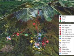 Trail map Monte Sirino