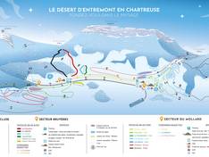 Trail map Le Désert d'Entremont